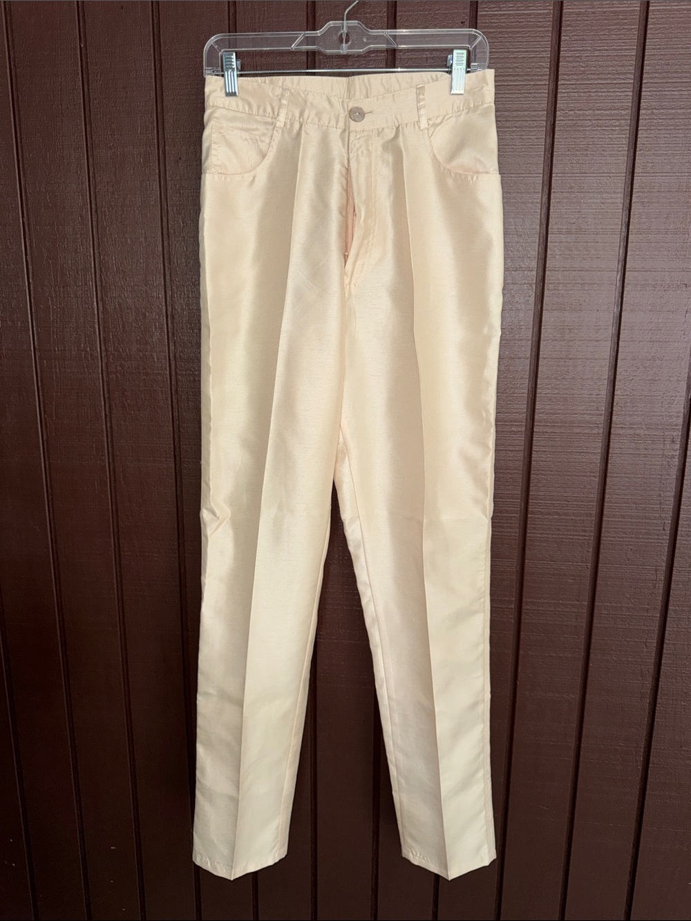Cream Straight Leg Pants